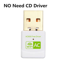 Load image into Gallery viewer, Free Driver USB Wifi Adapter 600Mbps Wi fi Adapter 5 ghz Antenna USB Ethernet PC Wi-Fi Adapter Lan Wifi Dongle AC Wifi Receiver